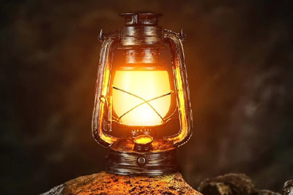 Retro desk lamp, American retro horse light